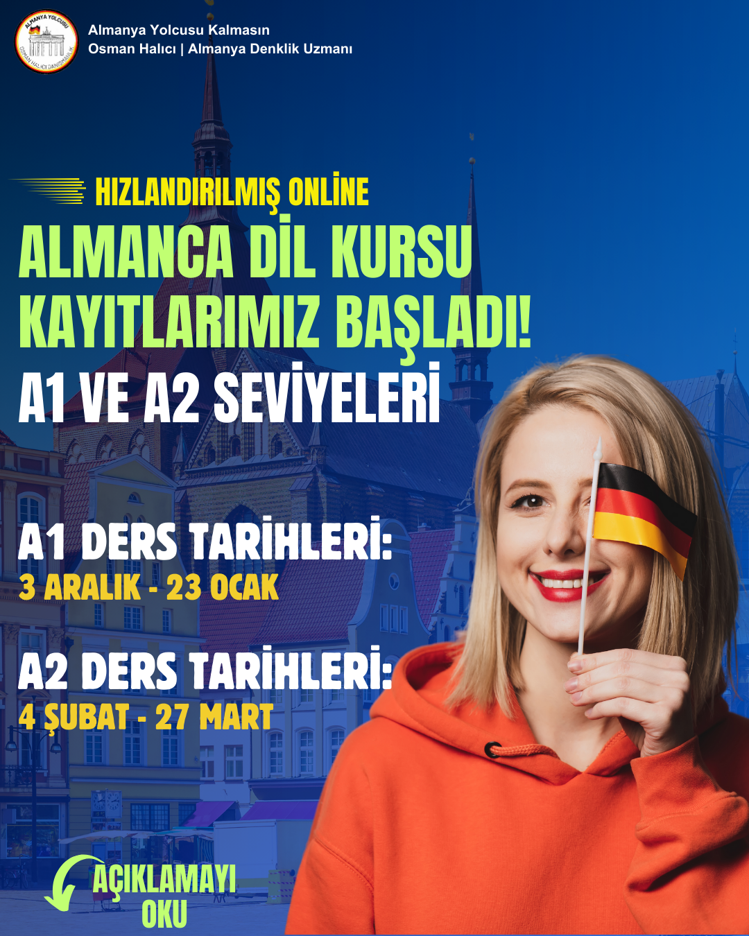 Hızlandırılmış Almanca A1-A2 Dil Kursu